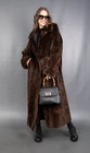 16056 NEW GLAMOROUS REVERSIBLE SHEARED MINK COAT EXTRA LONG BEAUTIFUL SIZE XL