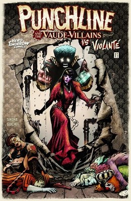 PUNCHLINE AND THE VAUDE-VILLAINS VS VIOLANTE #1 PREORDER 07.08.26 ASYLUM PRESS
