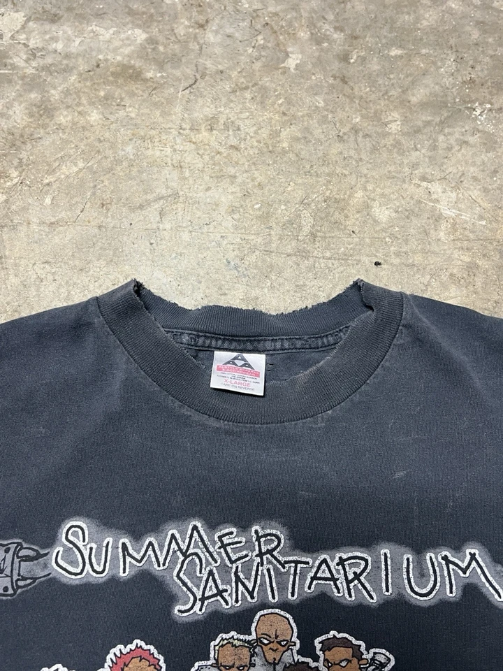 Vintage Metallica Korn Kid Rock Summer Sanitarium Tour 2000 Band T Shirt Size XL - Image 3 of 4