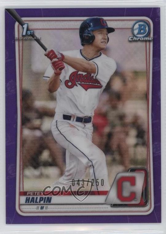 2020 Bowman Draft Chrome Purple Refractor 43/250 Petey Halpin #BD-69 zi1