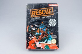 Nintendo NES *Rescue: The Embassy Mission* IMBALLO ORIGINALE CIB PAL B HZ-ESP +