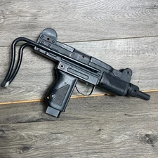 Vintage Squirt Gun Black Uzi Plastic Retro 90s 80s Water Gun Clip Broken Trigger