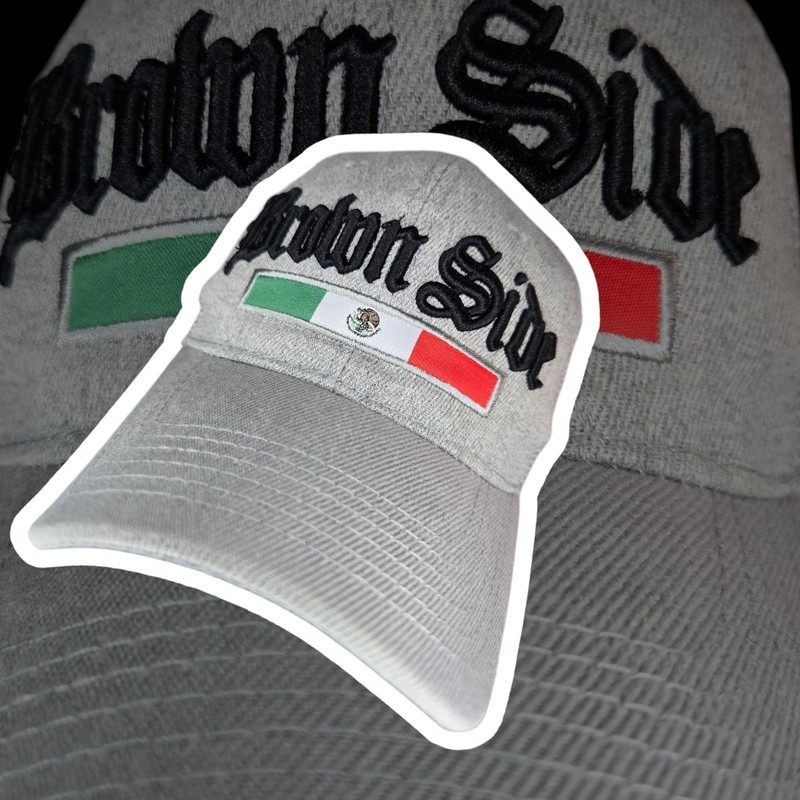 MEXICO Latino Brown West North Side 3D Embroidered Mexico Flag  Baseball Cap Hat