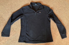 Icepeak :schwarzer Fleece-Pullover Gr.  164 mit kleinem Reißverschluß, getragen