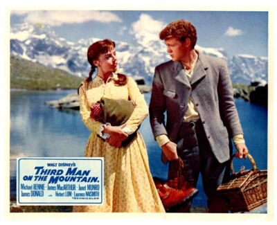 Third Man On The Mountain Original Lobby Card 1959 James MacArthur Janet Munro