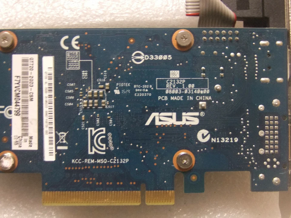ASUS GT720-2GD3-CSM Asus NVIDIA GeForce GT 720 2GB GDDR3 DVI/HDMI PCI-Express - Image 3 of 4