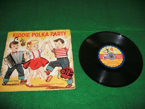 KIDDIE POLKA PARTY RECORD 78 SPEED!! IT PLAYED ON MY RECORD PLAYER!! - Picture 1 of 6