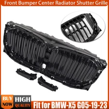 For BMW G05 X5 2019-2023 Gloss Black Front Radiator Air Grille Shutter Replace