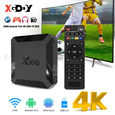 X96Q Smart TV Box Android10.0 2+16 GB 4K HDMI 2.4G WIFI Media Streamer US 2024