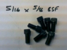 5/16" X 5/8" BSF CAP HEAD SOCKET / ALLEN SCREWS   UNBRAKO  X 7