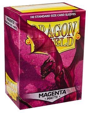 Dragon Shield Matte Magenta 100ct Standard Size Sleeves (AT-11026) New - Picture 1 of 1