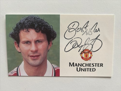 Carte de sport Ryan Giggs (Futera 1999). Carte de football Manchester United Man U Pays de Galles, cadeau de fan de footballeur gallois - France
