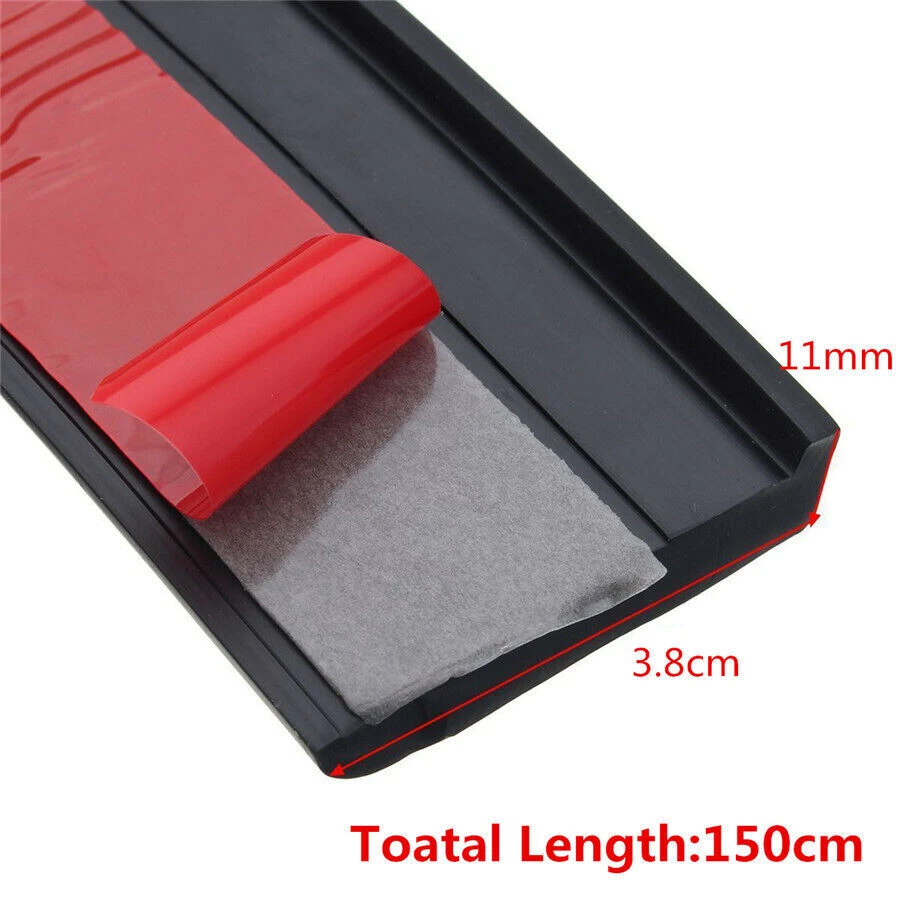 2Pcs 150cm Car Fender Flare Extension Wheel Eyebrow Protector Lip Moulding Trim - Imagem 3 de 4