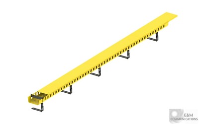 NEW FGS-KTW2-E ADC TE COMMSCOPE 4x2 VERTICAL 1.5'' SLOTTED DUCT KIT 6 FT YELLOW