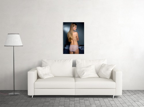Affiche murale art culotte transparente Nina Agdal modèle chaud - AFFICHE 20x30 - Photo 2 sur 4