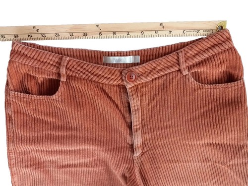 Twik Women’s Large Corduroy Pants Inseam 27 Modal Vintage Orange - Picture 9 of 14