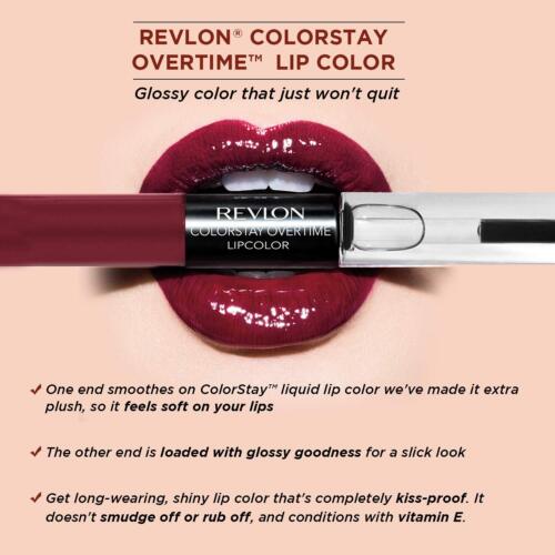 Revlon Colorstay Über Zeit Lipgloss, Stay Johannisbeere 2ml - Bild 3 von 8