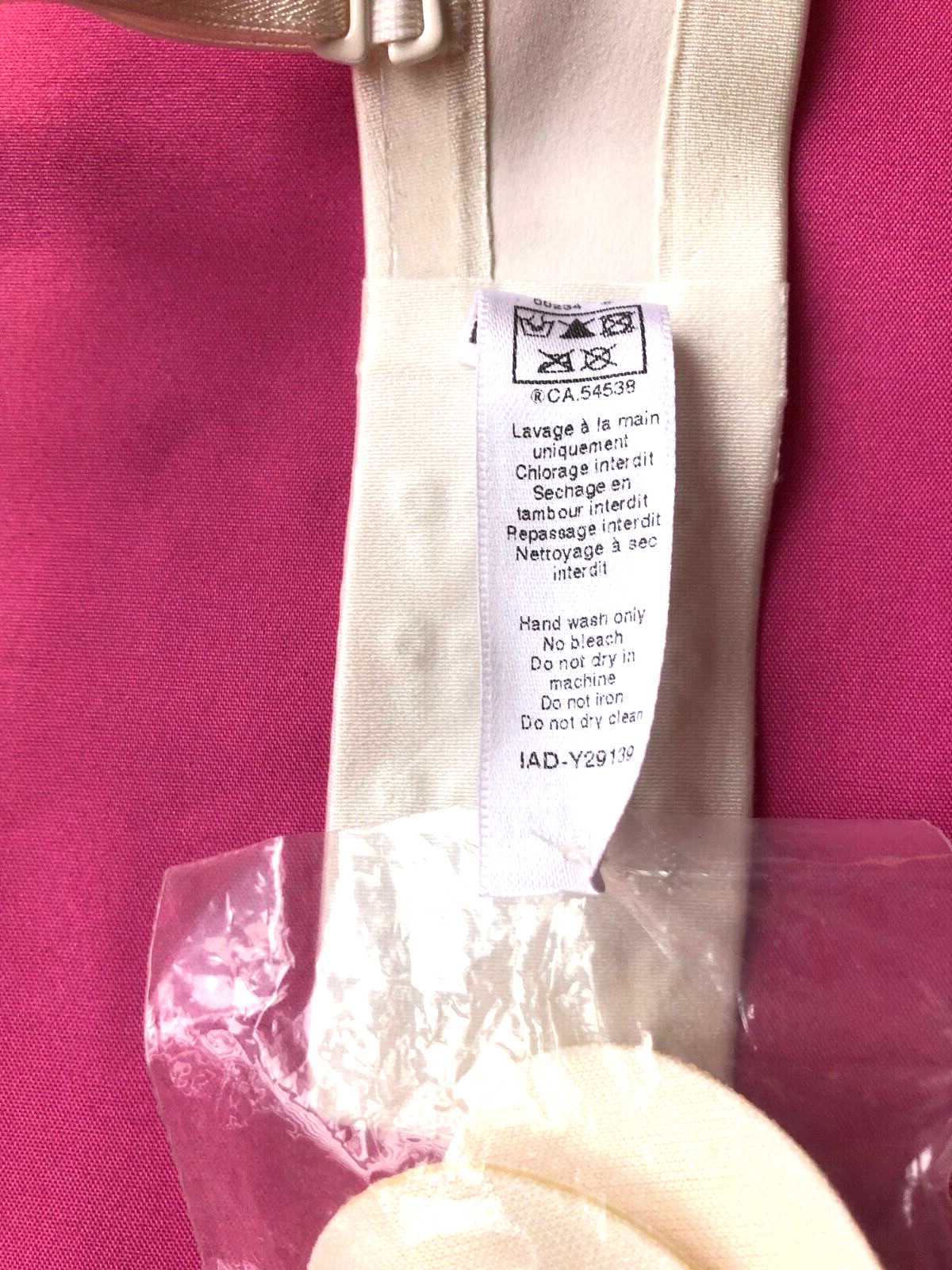 Maison Lejaby Half Cup Bra 32A Ivory with Inserts Underwired Padded 09314 BNWT image 6