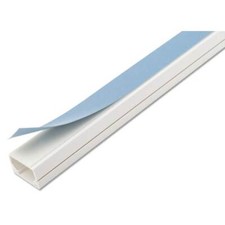 Self Adhesive Mini Trunking Multi Size 1M 2M 3M White Electrical PVC Cable Tidy 