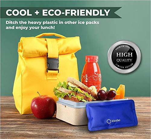 Ice Packs For Lunch Box Bag And Bento Boxes 4 Pack Set Reusable And Refreezable - Picture 4 of 7