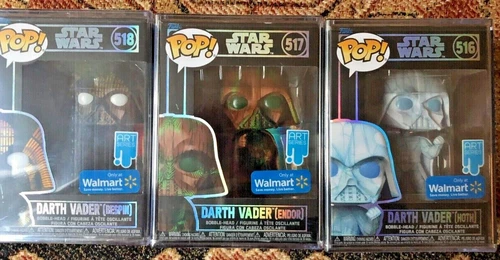 Funko Art Series Star Wars DARTH VADER HOTH BESPIN ENDOR 516 517 518 Walmart 
