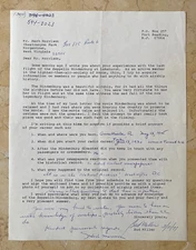 ORIGINAL VOICE OF THE HINDENBURG DISASTER ' HERB MORRISON ' AUTOGRAPHED LETTER