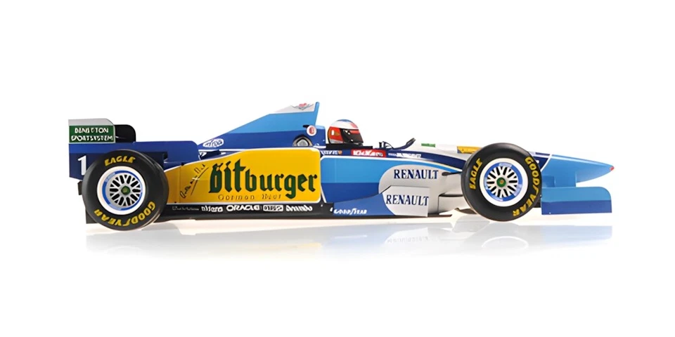 Minichamps 1:18 BENETTON B195 MICHAEL SCHUMACHER WIN JAPAN GP/RAIN TYRES WC 1995 - Immagine 4 di 4