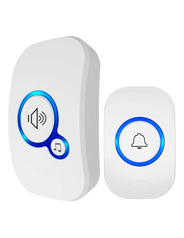 Sonnette Wi-Fi extérieure sans fil pour jardin et grande maison avec 32 carillons mélodieux