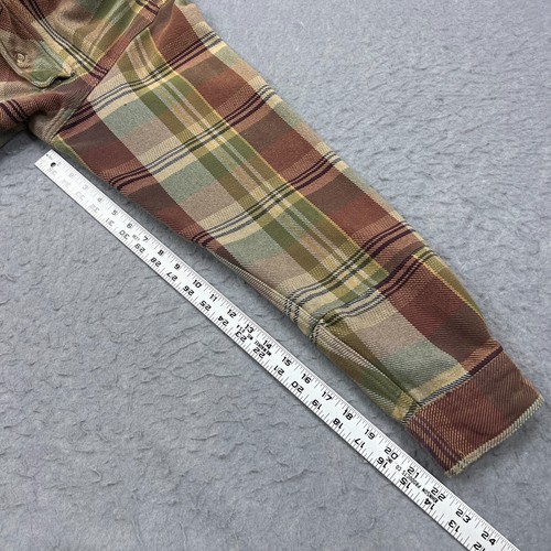 VTG Five Brother Flannel Men's XL Brown Green Multi Plaid Button Up Shirt Jacket - Bild 7 von 11