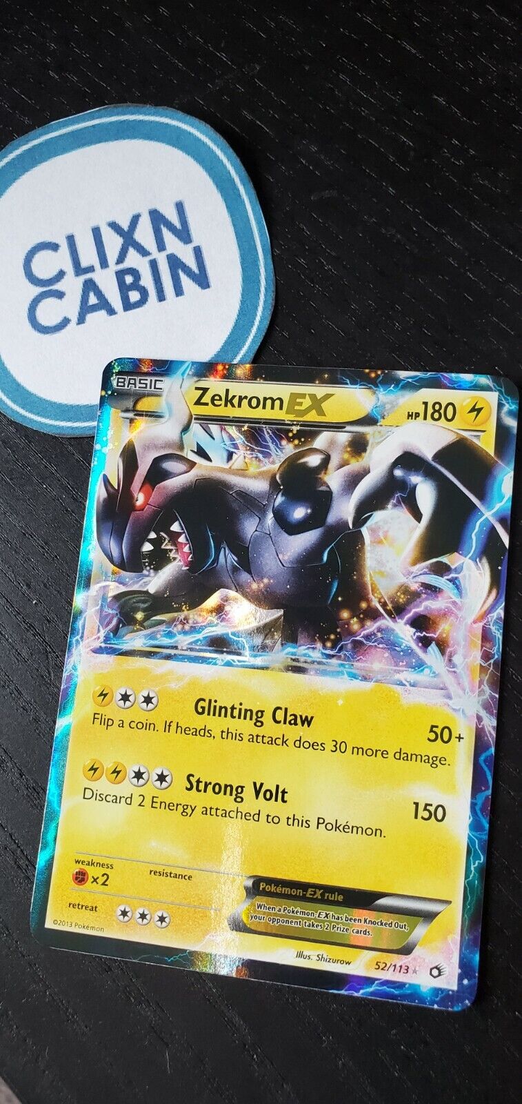 A63 Rare Carte POKEMON Zekrom 130 PV 50/99