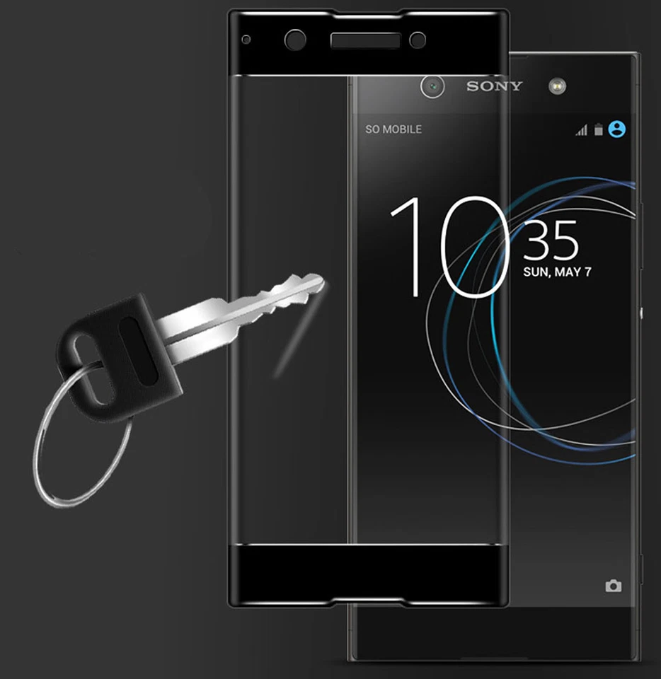 For Sony Xperia XA1 Full Cover Temper Glass Screen Protector 6.0" USA - Image 4 of 4