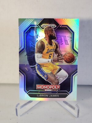 2022-23 Prizm NBA Monopoly Lebron James -Read- Los Angeles Lakers Silver Holo SP