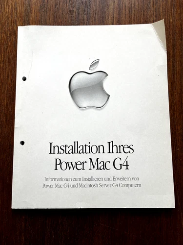 Handbuch: Installation Power Mac G4 und Server von 2001