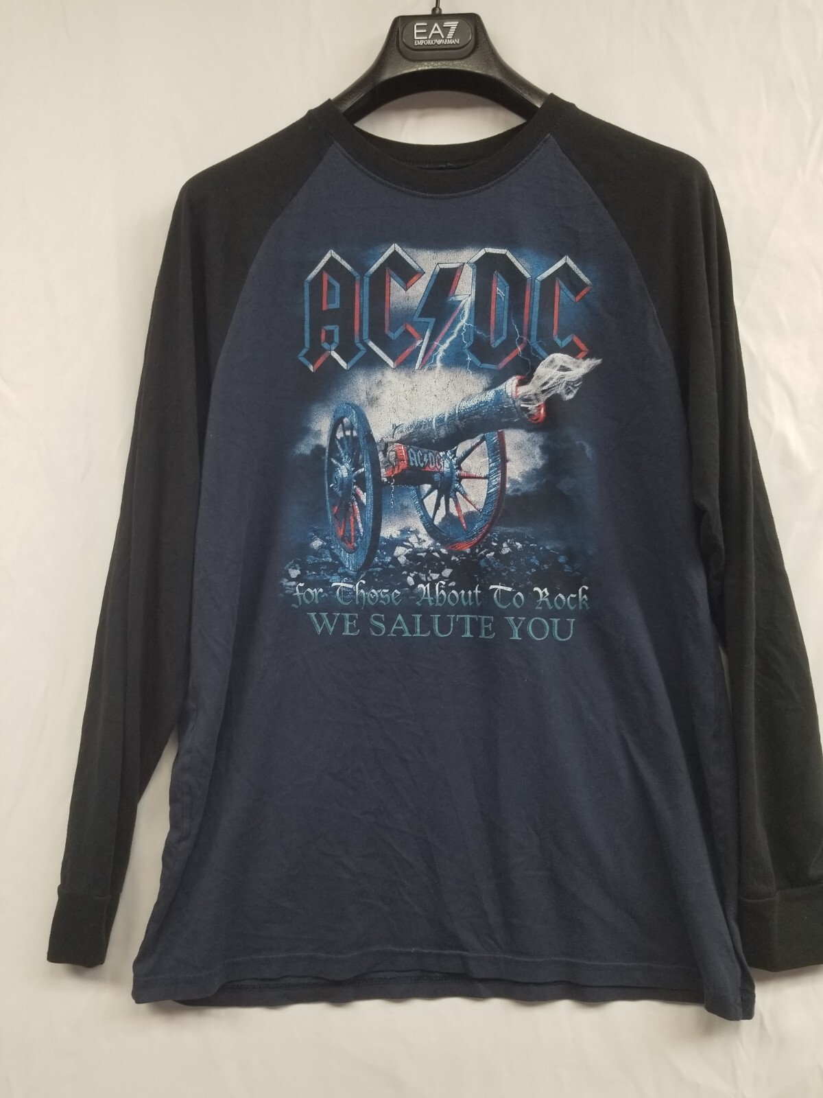 AC/DC Long Sleeve Blue Size Large For Those About To Rock We Salute ...