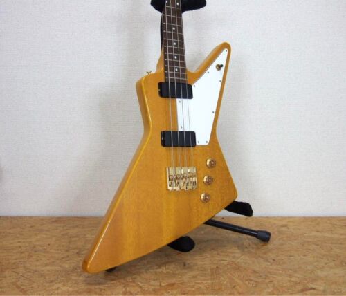 Epiphone Korina Explorer Bass Guitar with Gig Bag 2010s Beautiful Condition Rare - Picture 1 of 10