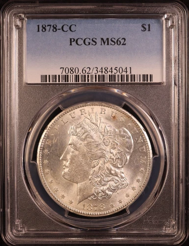 1878-CC Morgan Silver Dollar - PCGS MS62 - Well-Struck & Bright Luster! Choice