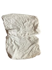 2 Pottery Barn Kids CHANGING PAD COVERS white Organic Cotton Baby Diaper Nursery