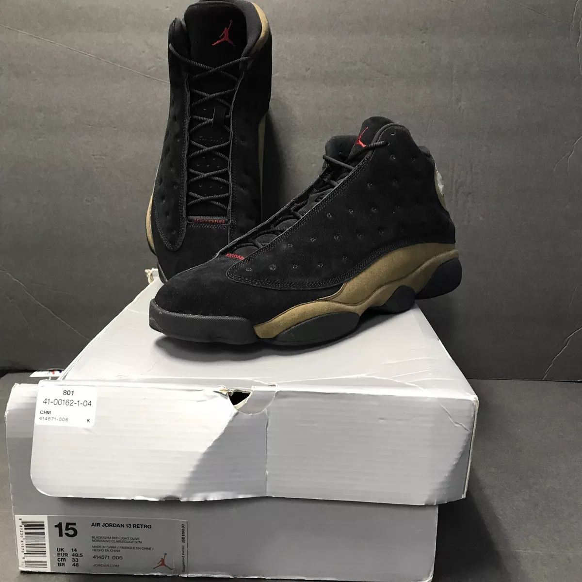 Nike Air Jordan 13 Retro Olive 414571 006 Sz 15 eBay