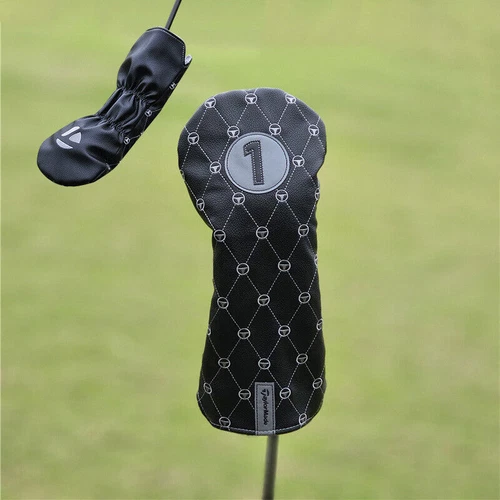 Schwarze Taylormade Golfschläger Headcovers Driver Fairway Hölzer Cover Head Covers Set - Bild 16 von 29