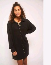 Free People Promenade Black Mini Dress Size Small