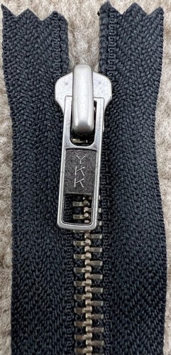 2x YKK Metall-Reißverschluss Nr. 5 | 15 cm | Nicht teilbar | Schwarz | Neu - Bild 2 von 6