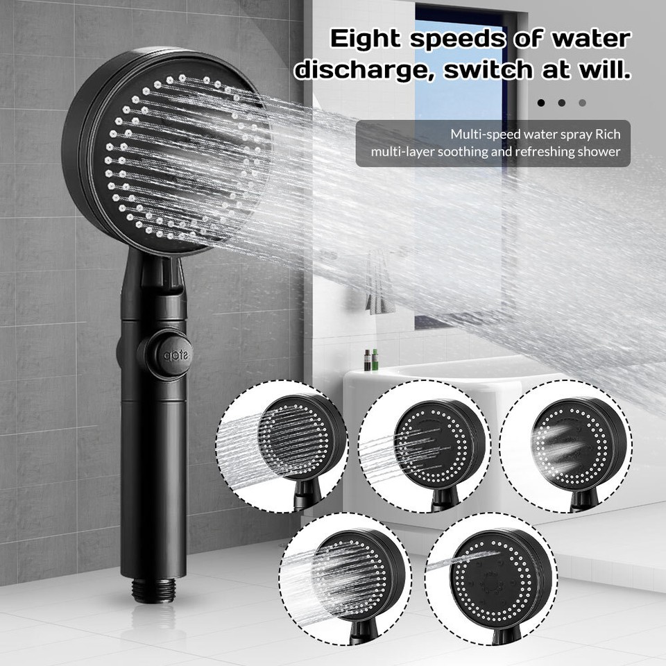 RV Handheld Shower Head And Hose With Shut Off Water Saving and High