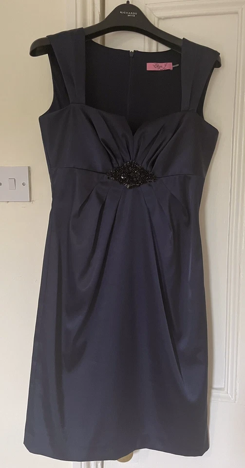 Midnight Blue Eliza J New York Dress. Size 10 Evening Prom. RRP £150 Worn once - Image 2 of 4
