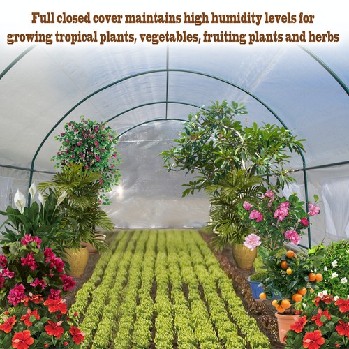 Half Transparent Larger Walk-In Plant Hot Greenhouse Garden Outdoor ABS Clamps - Picture 47 of 50