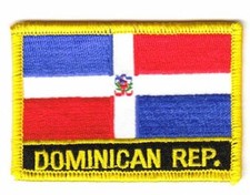 Flaggen Aufnäher Patch Dominikanische Republ...