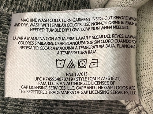 GAP Mens XXL Gray Knit 4 Button Mock Neck Pullover NWT Free Shipping - Picture 17 of 17