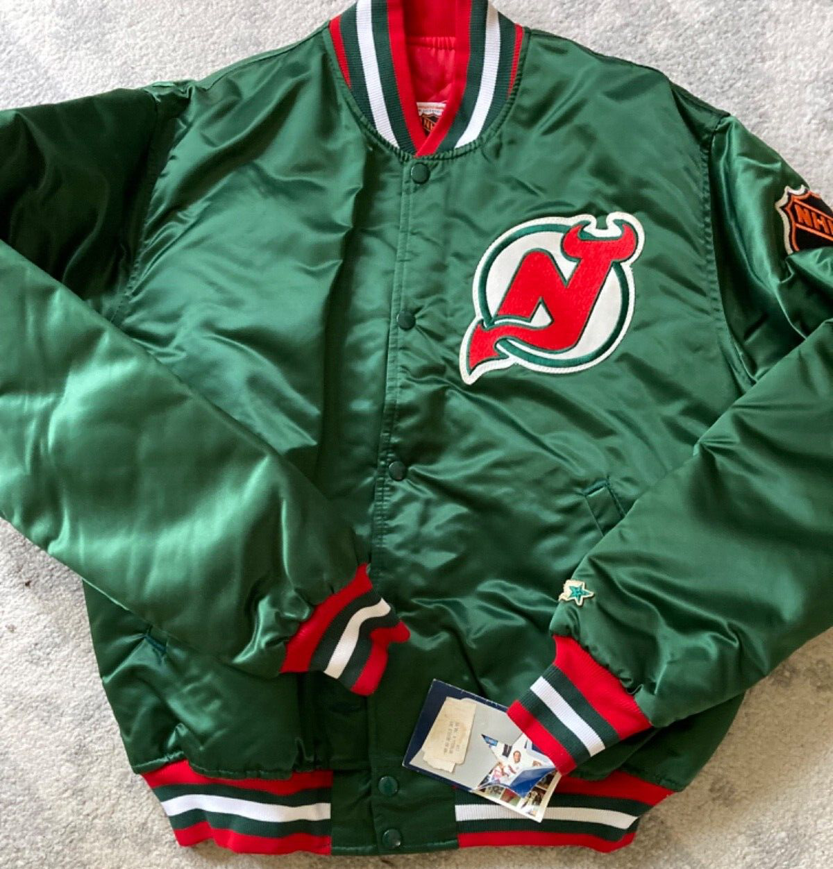 90s Pro Player NJ Devils Jacket SOLD #devils #njdevils #njhockey #hockey  #nhl #vintagenhl #vintagehockey #vintagejacket #proplayer…