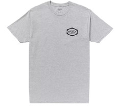 RVCA ATHLETIC HEATHER Men's Oval Hex T-Shirts, US X-Large