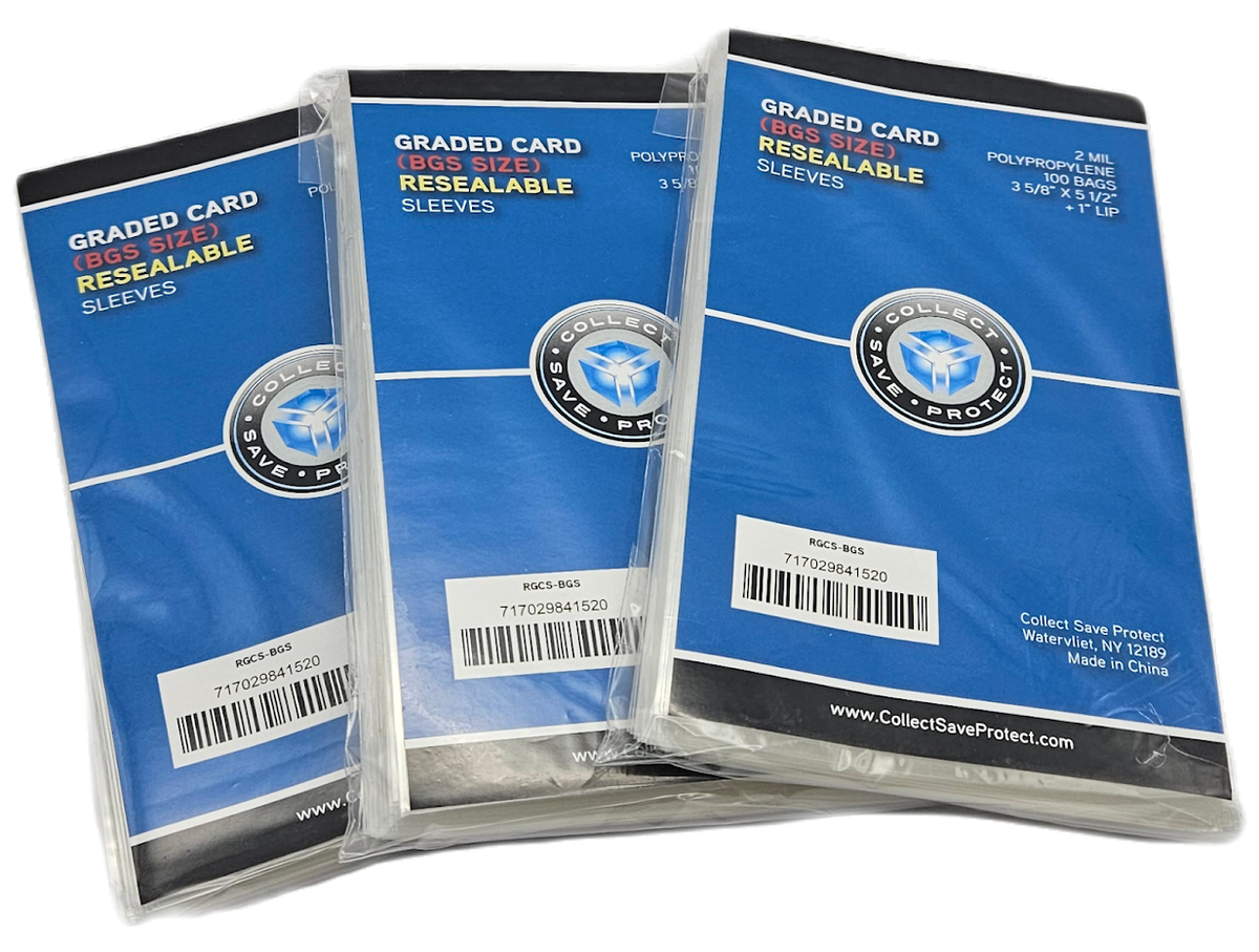 resealable card sleeves Resealable Graded Card Sleeves (100 count) 1 unit (100 sleeves) main image 0