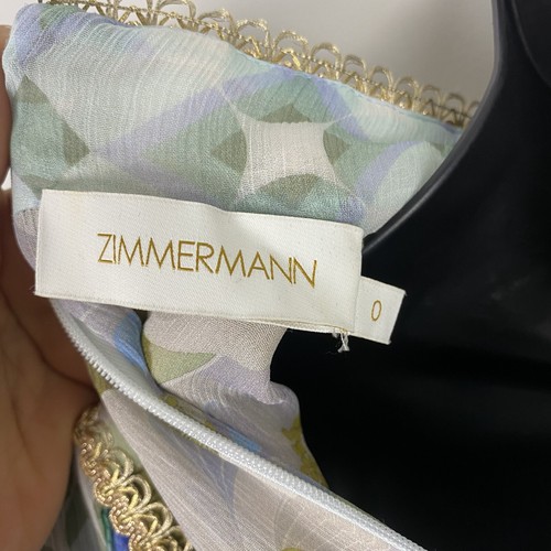 ZIMMERMANN RHYTHM TRIMMED BILLOW MINI Sz 0 With Defect - Picture 13 of 17